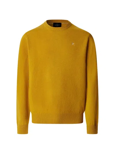 Hackett London Lambswool Crew-neck Knit In Multi