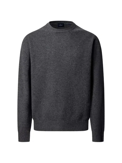 Hackett London Lambswool Crew-neck Sweater In Multi