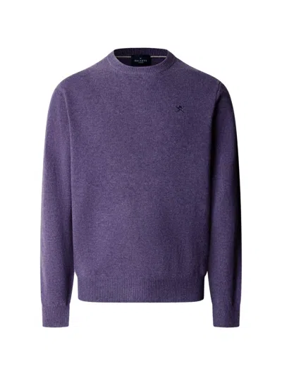 Hackett London Lambswool Crew-neck Sweater In Multi