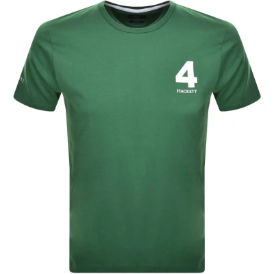 Hackett London Logo T Shirt Green