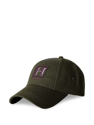 Hackett London Logo-embroidered Cap In Green