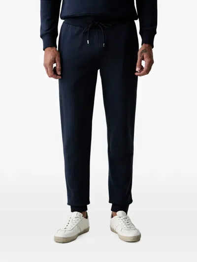 Hackett London Logo-embroidered Drawstring Track Pants In Blue