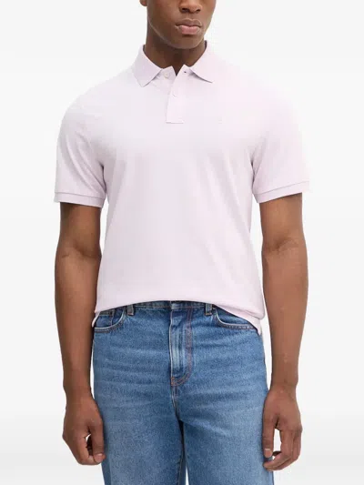 Hackett London Logo-embroidered Short-sleeve Polo Shirt In White
