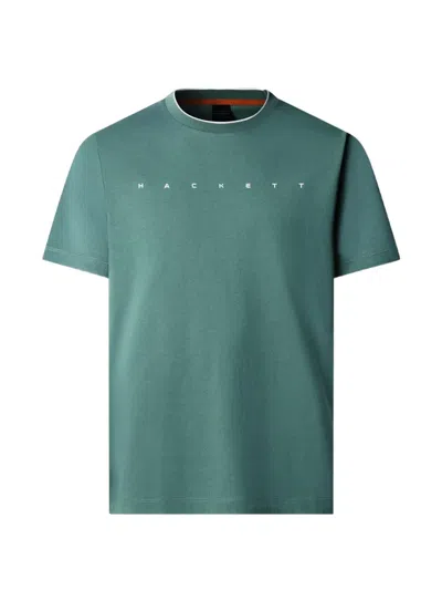Hackett London Logo-print T-shirt In Green