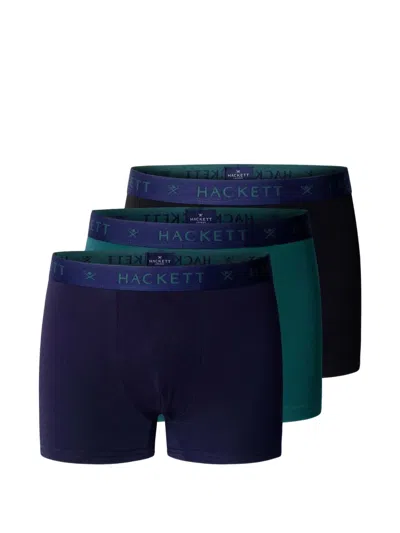 Hackett London 로고 웨이스트밴드 트렁크 팩 In Blue