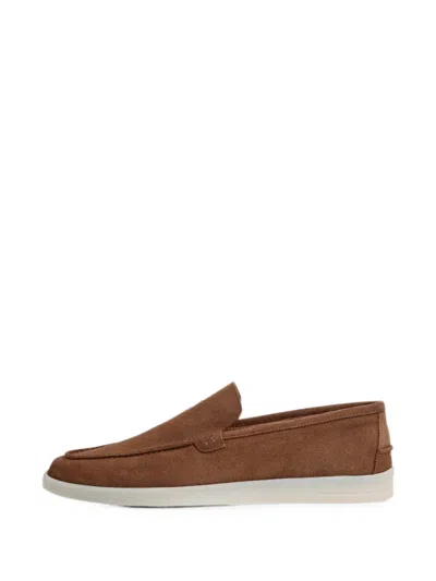 Hackett London Martin Loafer Aus Wildleder In Brown