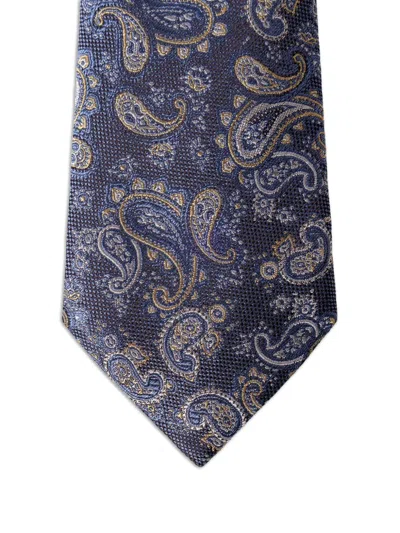 Hackett London Paisley-patterned Tie In Blue