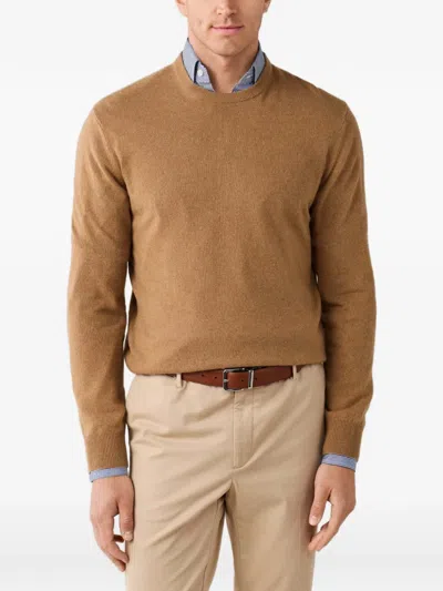 Hackett London Patch-detail Crew-neck Sweater In Neutral