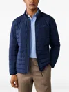 Hackett London 퀼팅 재킷 In Blue