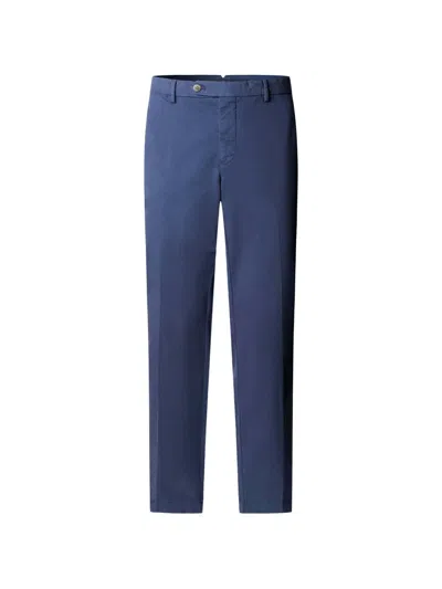 Hackett London Sanderson Tailored-fit Chino Trousers In Blue