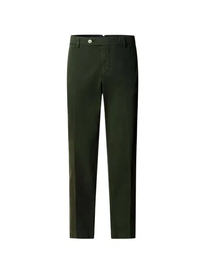 Hackett London Sanderson Tailored-fit Chino Trousers In Green