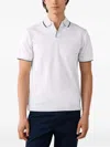 Hackett London 사이드 벤트 폴로 셔츠 In White