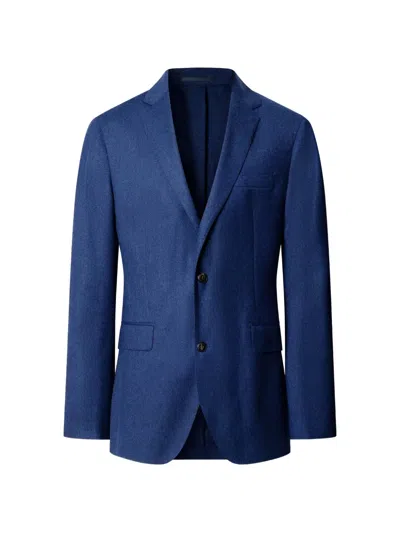 Hackett London Single-breasted Blazer In Blue