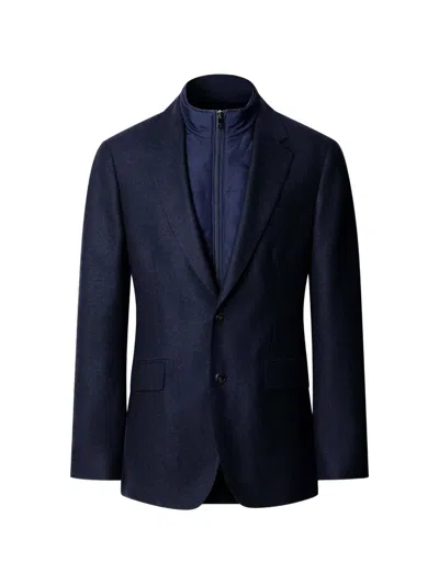 Hackett London Single-breasted Blazer In Blue