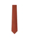 Hackett London Solid Twill Tie In Brown