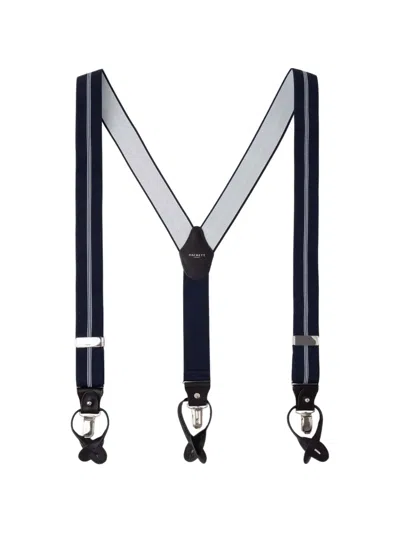 Hackett London 스트라이프 서스펜더 In Blue