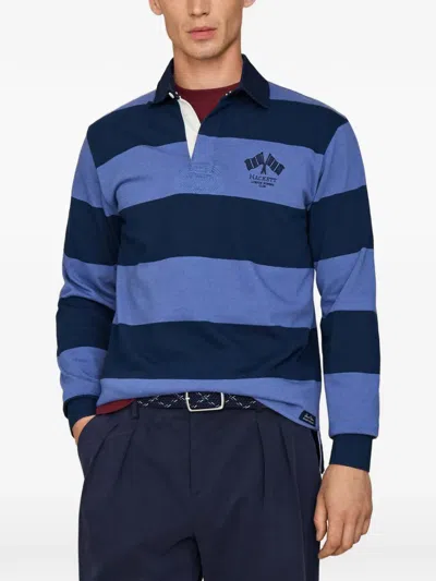 Hackett London Striped Rugby Shirt In Multi