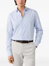 Hackett London 스트라이프 프린트 셔츠 In Blue