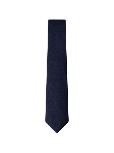 Hackett London Textured Tie In Blue