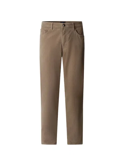 Hackett London Trinity Straight-leg Trousers In Brown