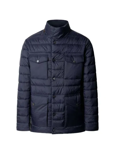 Hackett London Velospeed Quilted Jacket In Animal Print