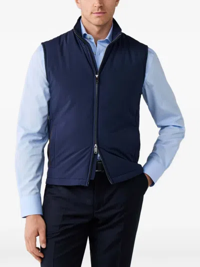 Hackett London 윈저 패널 베스트 In Blue