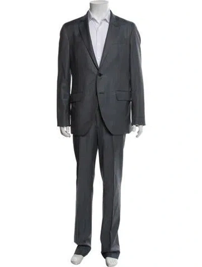 Pre-owned Hackett London Wool Two-piece Suit In Blue