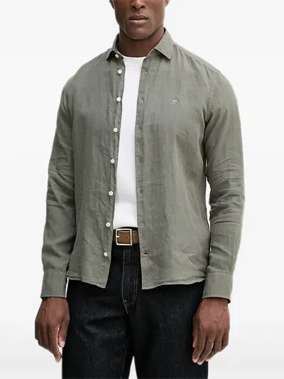 Hackett Long-sleeve Shirt In Green