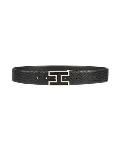 Hackett Man Belt Black Size 28 Leather