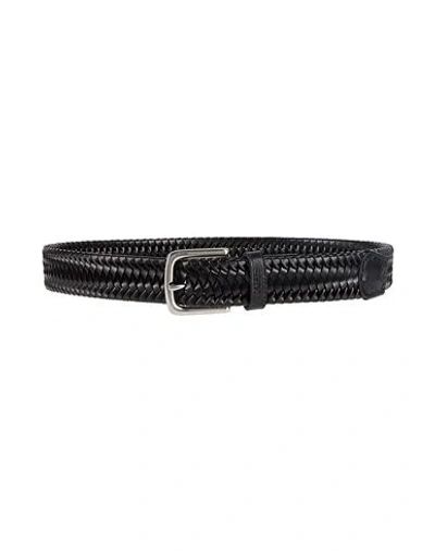 Hackett Man Belt Black Size M Leather, Cow Leather