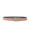 Hackett Man Belt Khaki Size 32 Cow Leather In Beige