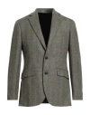Hackett Man Blazer Dark Green Size 42 Wool In Green