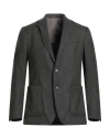Hackett Man Blazer Dark Green Size 46 Wool, Polyester In Green