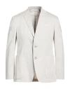 Hackett Man Blazer Light Grey Size 46 Cotton, Lyocell, Elastane In Gray