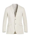Hackett Man Blazer Light Grey Size 46 Polyester, Cotton, Elastane In Neutral