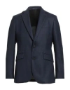 Hackett Man Blazer Navy Size 46 Polyester, Wool In Blue