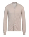 Hackett Man Cardigan Beige Size Xl Cotton, Silk