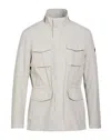 Hackett Man Jacket Beige Size M Polyester In White