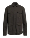 Hackett Man Jacket Dark Green Size L Cotton, Lyocell, Elastane In Green