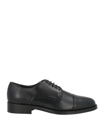 Hackett Man Lace-up Shoes Black Size 12 Leather