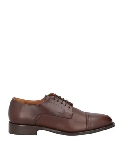 Hackett Man Lace-up Shoes Brown Size 9 Leather