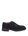 Hackett Man Lace-up Shoes Midnight Blue Size 9 Leather