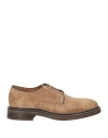 Hackett Man Lace-up Shoes Taupe Size 9 Leather In Grey