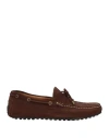 Hackett Man Loafers Chocolate Brown Size 7 Leather In Brown