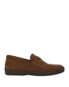 Hackett Man Loafers Khaki Size 9 Leather In Brown