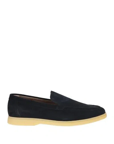 Hackett Man Loafers Midnight Blue Size 10 Leather