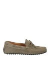 HACKETT HACKETT MAN LOAFERS SAGE GREEN SIZE 9 LEATHER
