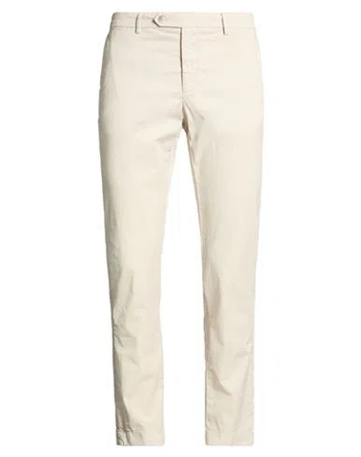 Hackett Man Pants Beige Size 33 Cotton, Elastane In Neutral