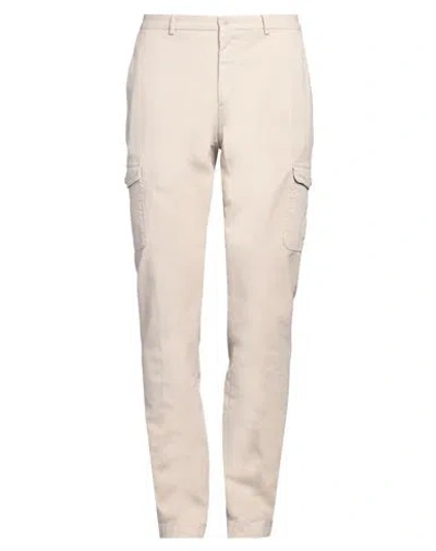 Hackett Man Pants Beige Size 34 Cotton, Lyocell, Elastane
