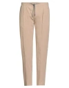 Hackett Man Pants Beige Size 34 Lyocell In Brown